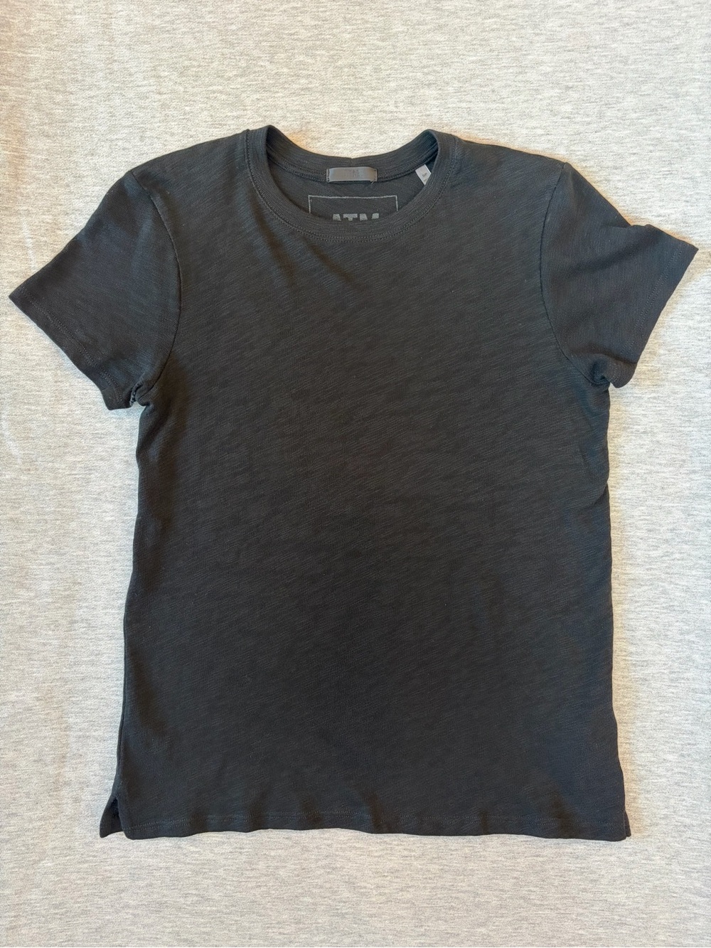 ATM Anthony Thomas Melillo Black Short Sleeve Crewneck Tee - Women